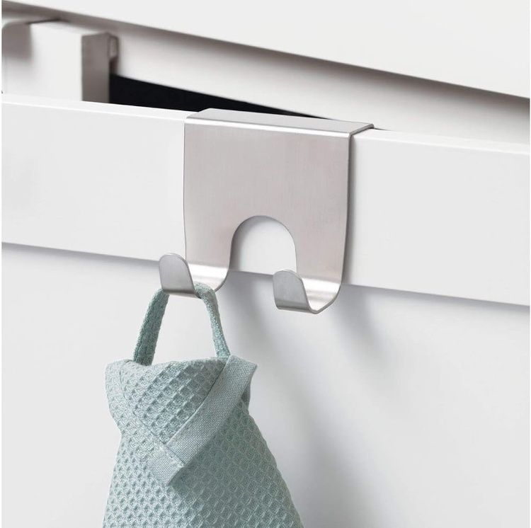 Double Hook for door, Metal, FORMA OTC, Silver in the group Storage / Kitchen storage / Kitchen cabinet organizers / Hooks at SmartaSaker.se (40495)