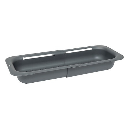 Colander , Over Sink, SINK COLANDER, 34,4 ~ 47,8 x 20 x H 6,5 cm, Grey in the group Storage / Kitchen storage / Dish racks and sink accessories at SmartaSaker.se (40517)