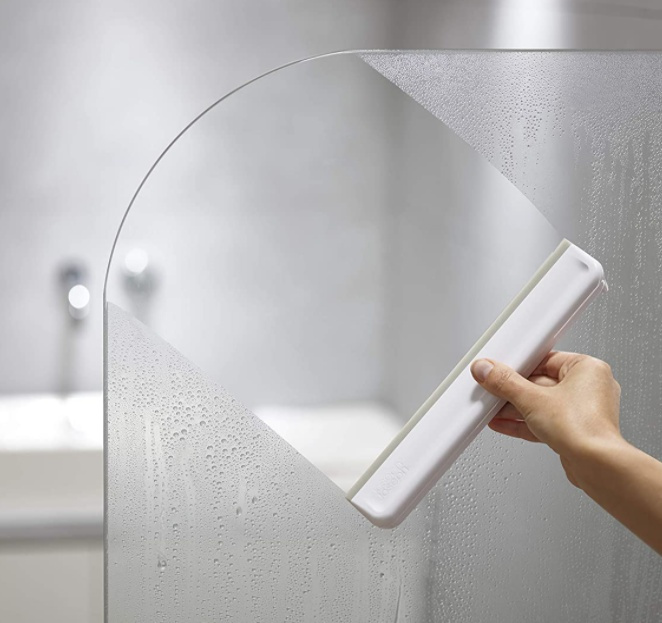 Shower Squeegee with hook, EASY-STORE COMPACT, Joseph Joseph, Light Grey in the group Storage / Bathroom storage at SmartaSaker.se (40530)