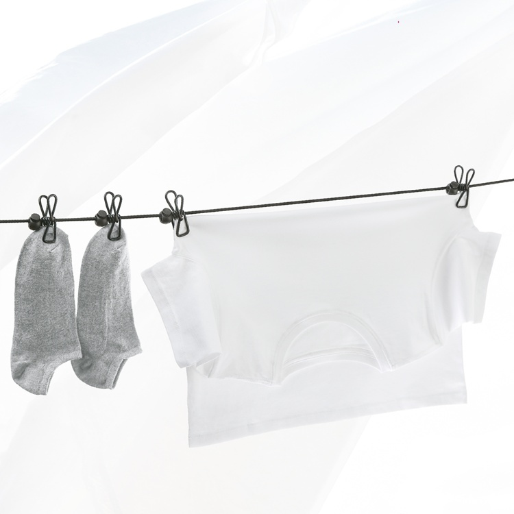 Universal elastic cord, 12 clips, ELASTICA, 2 - 4 m, Black in the group Storage / Laundry and care / Drying racks at SmartaSaker.se (40538)