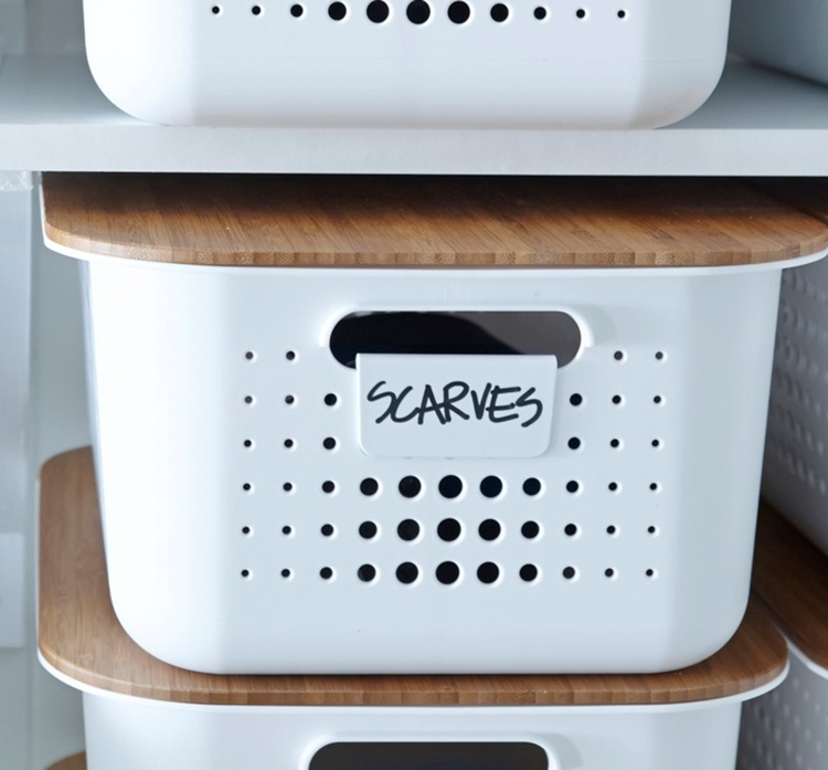 Labels, Set of 2, SMARTSTORE BASKETS TAGS, 6,5 x H 3,5 cm, White in the group Storage / Magnets and adhesives / Signs and labels at SmartaSaker.se (40554)