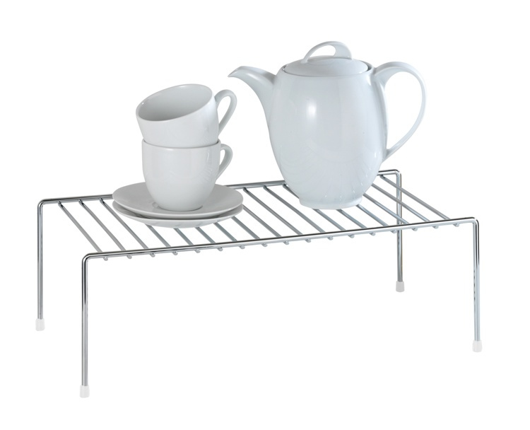 Extra shelf for cabinets, GESCHIRRABLAGE, 42,5 x 22 x H15, Silver in the group Storage / Kitchen storage / Kitchen cabinet organizers at SmartaSaker.se (40586)