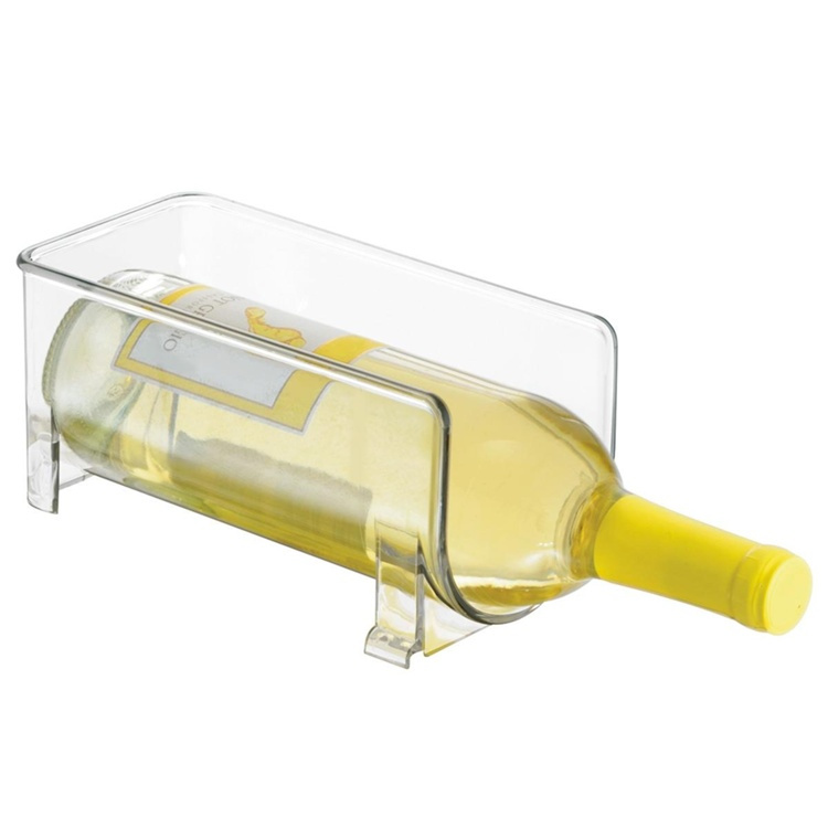 Bottle storage, 1 bottle, Stackable, WINE RACK, 10 x 20 x H 10 cm, Transparent in the group Storage / Kitchen storage / Fridge storage at SmartaSaker.se (40603)