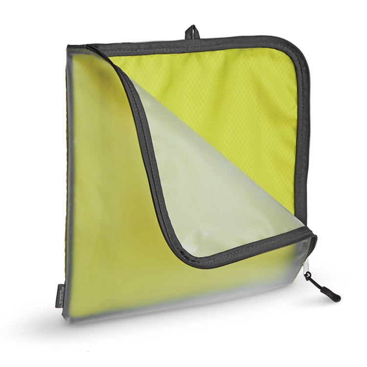 Storage bag, SMART POUCH LARGE, 28 x H 29 cm, Lime/ Transparent in the group Storage / Travel storage at SmartaSaker.se (40618)