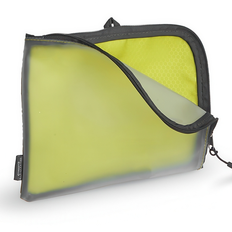 Storage bag, SMART POUCH MEDIUM, 21 x H 17 cm, Limegreen / transparent in the group Storage / Travel storage / Packing cubes at SmartaSaker.se (40619)