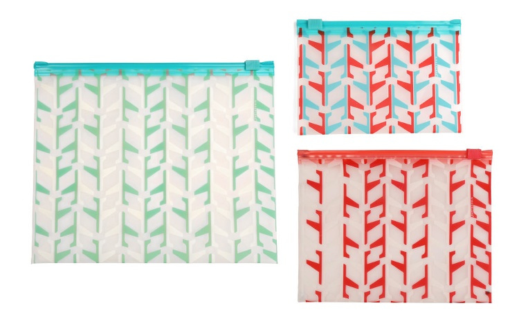 Travel Case, Set of 3, TRAVEL BAGS, Kikkerland, Clear / with pattern in the group Storage / Travel storage / Toiletry bags at SmartaSaker.se (40620)