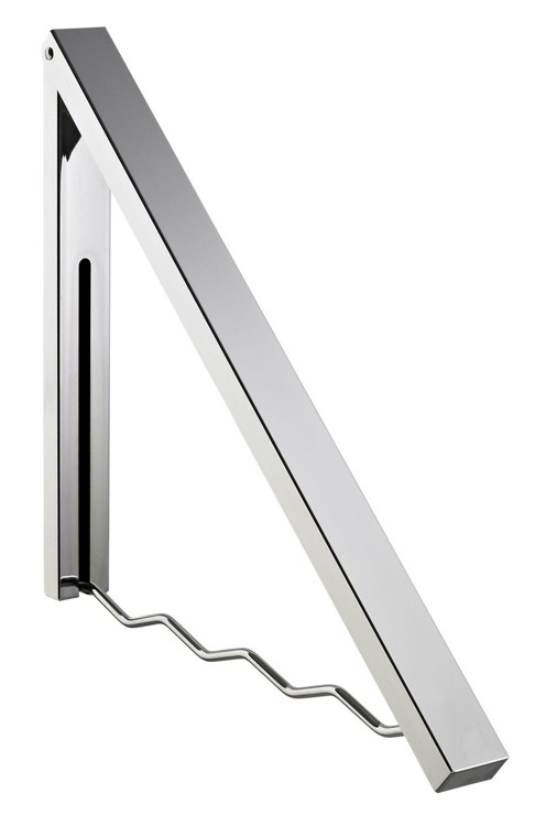Folding hanger in metal, ALBERT KLAPPGARDEROBE, Silver in the group Storage / Wardrobe storage / Hangers and hooks at SmartaSaker.se (40635)