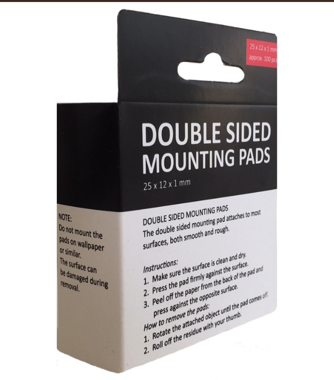 Mounting Pads, Double sided, 100 psc, BÜNGERS, White in the group Storage / Magnets and adhesives / Signs and labels at SmartaSaker.se (40643)