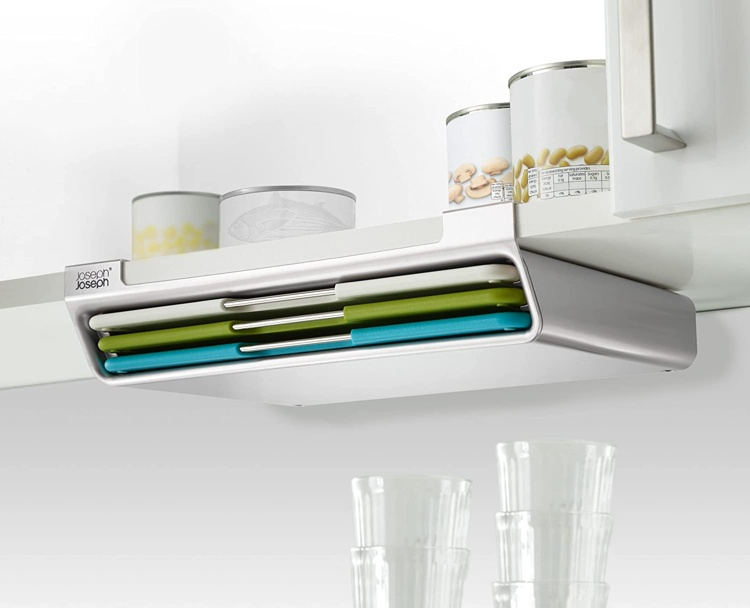 Cutting Boards, Under shelf, FOLIO SLIM SET, Joseph Joseph, Soft Gold /Grey /Assorted in the group Storage / Kitchen storage / Kitchen cabinet organizers / Under shelf storage at SmartaSaker.se (40646)