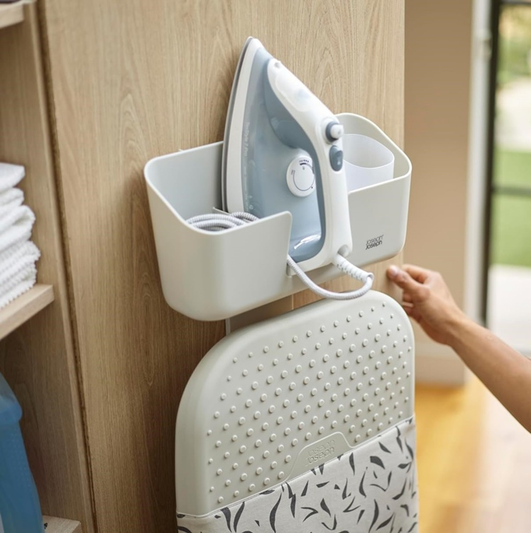 Storage for Ironing board and Iron, JOSEPH JOSEPH IRON HUB, Ecru in the group Storage / Laundry and care / Ironing accessories at SmartaSaker.se (40652)