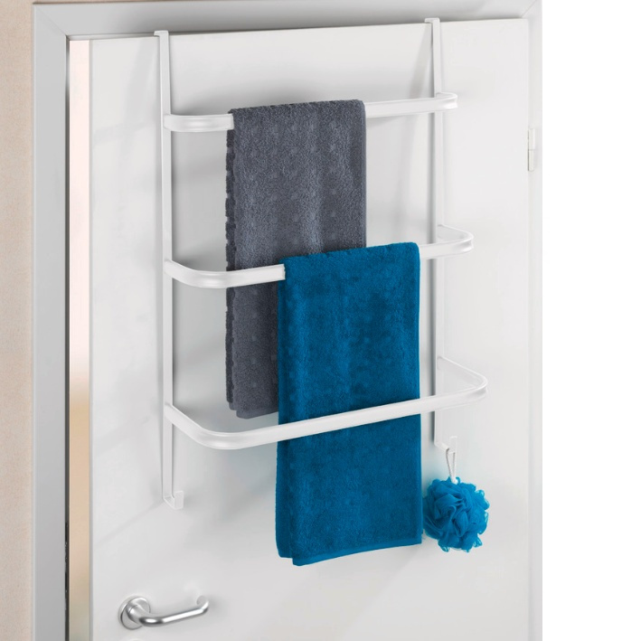 Over-Door Organizer, TOWEL RAIL, 54,5 x 21,5 x H 77,5 cm, White in the group Storage / Bathroom storage at SmartaSaker.se (40657)