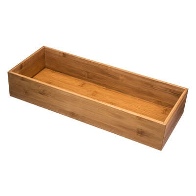 Storage Tray in Bamboo, TIDY SMART, 15 x 38 x H 7 cm, Nature in the group Storage / Storage boxes at SmartaSaker.se (40670)