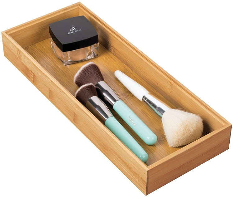 Storage Tray in Bamboo, Stackable, FORMBU DRAWER ORGANIZER, 38 x 15,3 x H 5,1 cm, Nature in the group Storage / Storage boxes / Mini organizers at SmartaSaker.se (40675)