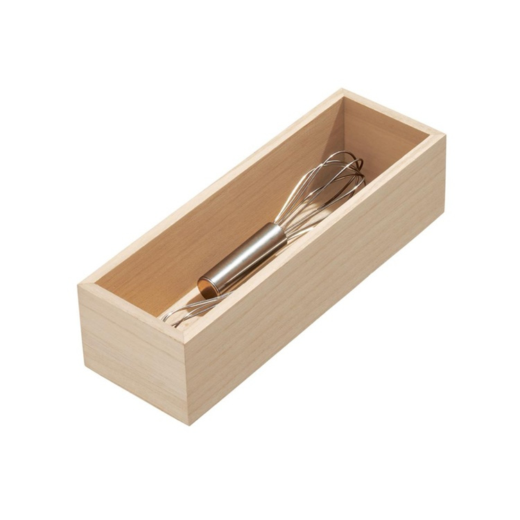 Storage Tray, Oblong, PAULOWNIA DRAWER ORGANIZER, 8,6 x 25,4 x H 7 cm, Nature in the group Storage / Storage boxes / Mini organizers at SmartaSaker.se (40681)