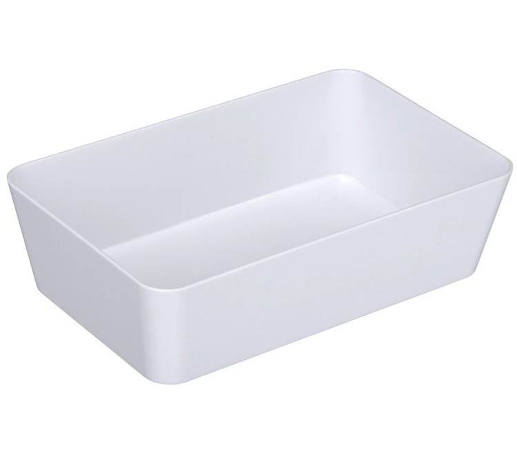 Storage tray, CANDY, 22 x 14 x H 6 cm, White in the group Storage / Storage boxes / Mini organizers at SmartaSaker.se (40682)