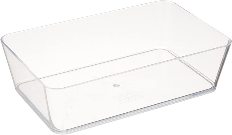 Storage tray, CANDY, 22 x 14 x H 6 cm, Clear in the group Storage / Storage boxes / Mini organizers at SmartaSaker.se (40683)