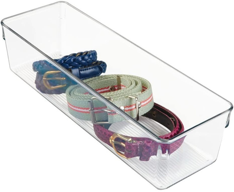 Storage Tray, DRESSER DRAWER ORGANISER SLIM, 30,5 x 10,2 x H 7,6 cm, Transparent in the group Storage / Wardrobe storage / Sorting boxes at SmartaSaker.se (40686)