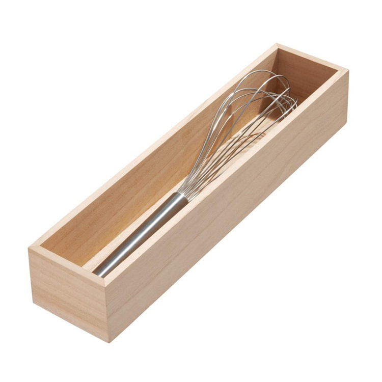 Storage Tray, Oblong, PAULOWNIA DRAWER ORGANIZER, 8,6 x 38,1 x H 7 cm, Nature in the group Storage / Kitchen storage / Kitchen cabinet organizers / Cutlery drawers at SmartaSaker.se (40692)