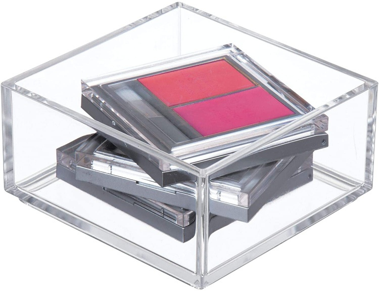 Storage tray, Stackable, CLARITY ORGANISER SQUARE MINI, 10,2 x 10,2 x H 5 cm, Clear in the group Storage / Storage boxes / Mini organizers at SmartaSaker.se (40699)