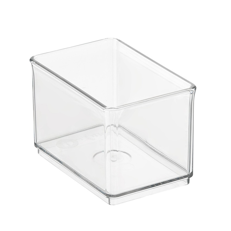 Storage Box, THE HOME EDIT SMALL BIN ORGANIZER, 12,1 x 8,3 x H 8,3 cm,, Transparent in the group Storage / Kitchen storage / Storage bins and jars at SmartaSaker.se (40721)