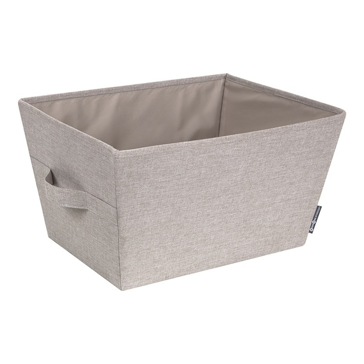 Storage basket, BIGSO TAPERED BIN LARGE, 45 x 34 x H 25 cm, Beige in the group Storage / Storage room and garage / Baskets and buckets at SmartaSaker.se (40743)
