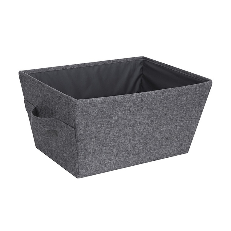 Storage basket, BIGSO TAPERED BIN MEDIUM, 40 x 30 x H 22 cm, Grey in the group Storage / Storage room and garage / Baskets and buckets at SmartaSaker.se (40744)