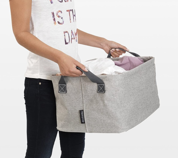 Storage Basket, Foldable, BRABANTIA, 37 x 44 x H 26 cm, Beige-Grey in the group Storage / Wardrobe storage / Sorting boxes at SmartaSaker.se (40748)