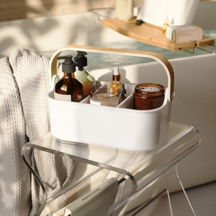 Basket, UMBRA BELLWOOD BIN, 29x 17,5 x H 13 cm, White / Nature in the group Storage / Cleaning and waste sorting / Cleaning baskets at SmartaSaker.se (40750)