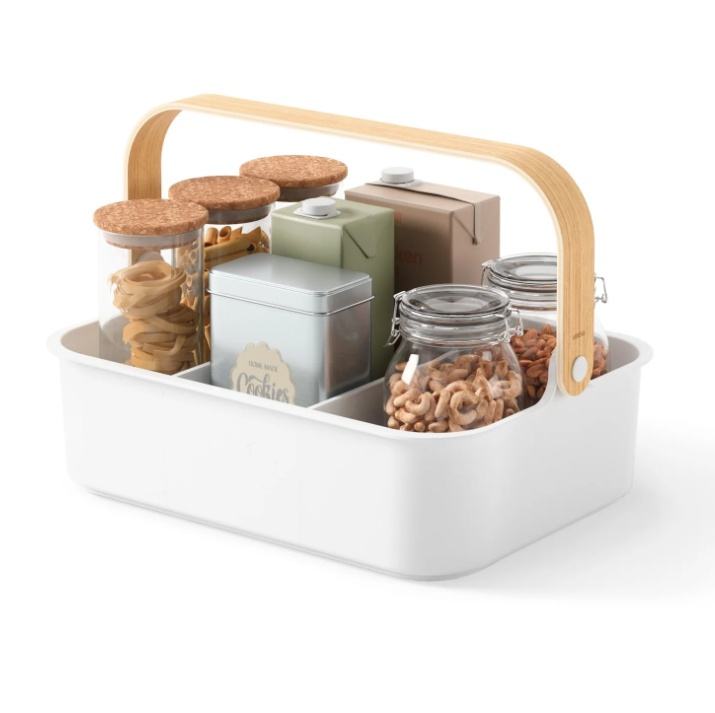 Basket, UMBRA LARGE BELLWOOD BIN, 36 x 26 x H 13 cm, White / Nature in the group Storage / Cleaning and waste sorting / Cleaning baskets at SmartaSaker.se (40751)
