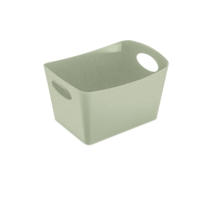 Storage basket, KOZIOL BOXXX ORGANIC SMALL, 13 x 19 x H 11 cm, Light Green in the group Storage / Cleaning and waste sorting / Cleaning baskets at SmartaSaker.se (40770)