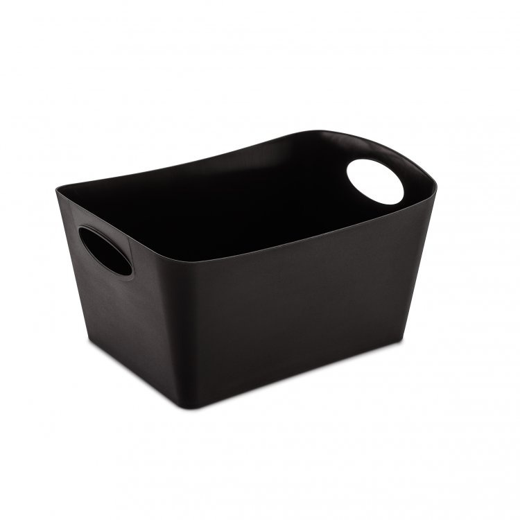 Storage basket, KOZIOL BOXXX MEDIUM, 20 x 30 x H 15 cm, Black in the group Storage / Cleaning and waste sorting / Cleaning baskets at SmartaSaker.se (40772)