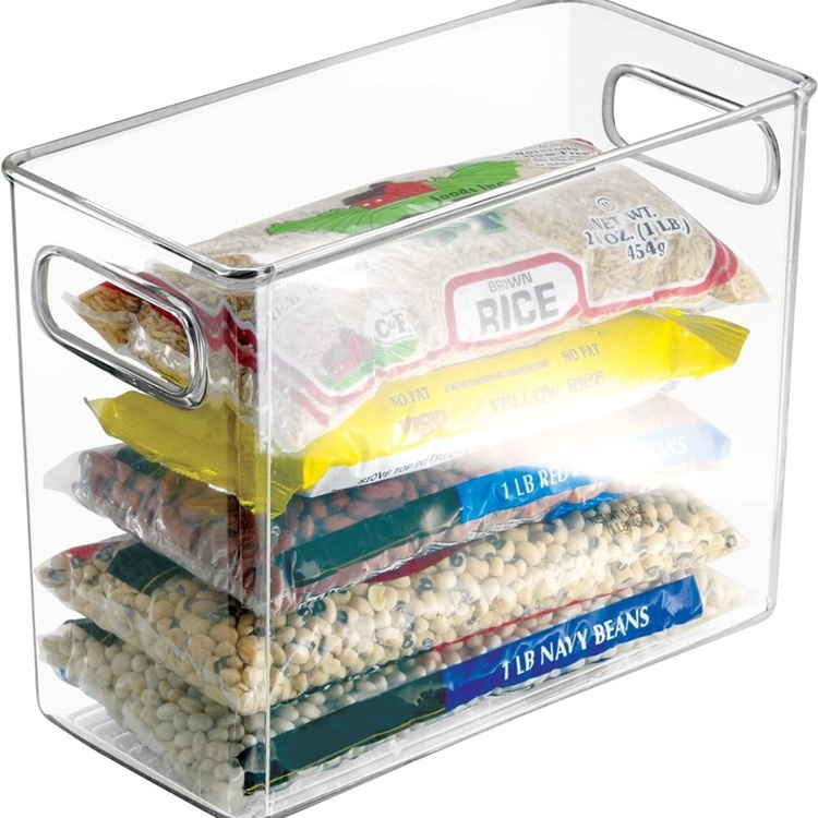 Storage Basket, ID NARROW PANTRY BIN, 25,4 x 12,7 x H 20,3 cm, Transparent in the group Storage / Kitchen storage / Kitchen cabinet organizers at SmartaSaker.se (40829)