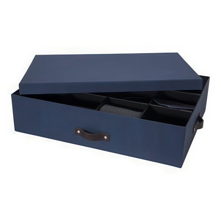 Storage box, BIGSO JAKOB CANVAS, 31 x 43 x H 10,5 cm, Blue in the group Storage / Storage room and garage at SmartaSaker.se (40830)