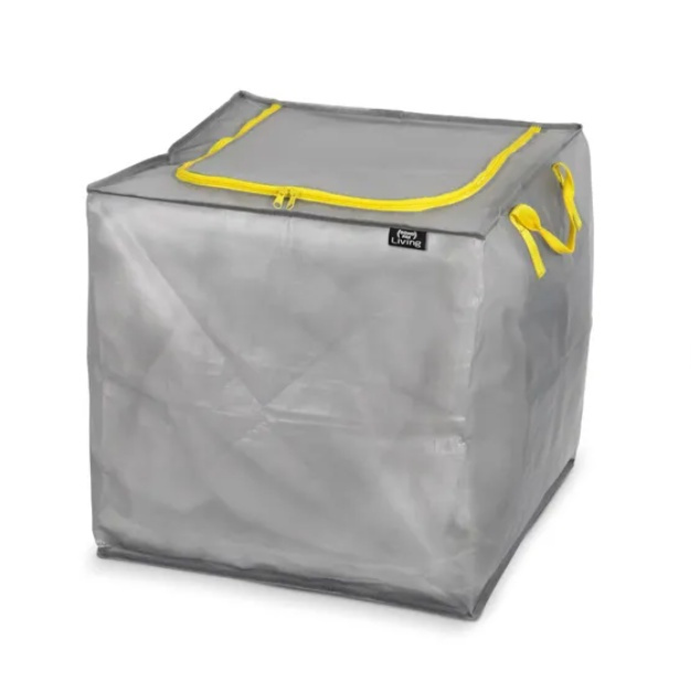 Multipurpose Cover, 90 L TAURUS SUPER TOUGH LARGE, 45 x 45 x H 45 cm, Silver grey / Yellow in the group Storage / Storage boxes at SmartaSaker.se (40833)