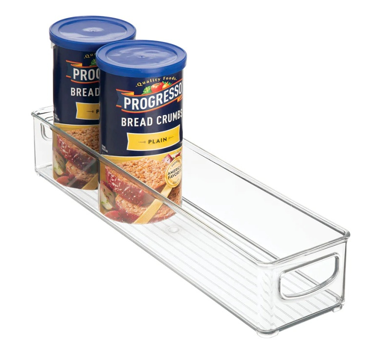 Storage box, Stacable, Slim, Long, ID KITCHEN BIN, 10,2 x 40,6 x H7,6 cm, Transparent in the group Storage / Storage boxes at SmartaSaker.se (40844)