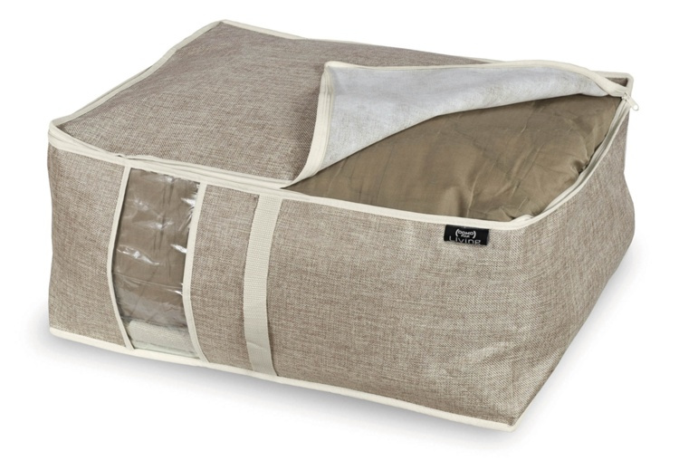 Box for blankets, soft, MAISON,, Large, 55 x 45 x H 25 cm, Sand in the group Storage / Storage boxes at SmartaSaker.se (40847)