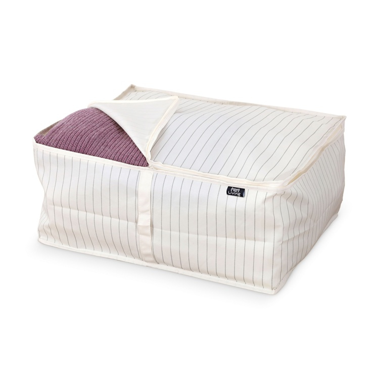 Soft Storage Box, TIVOLI COLLECTION, 55 x 45 x H 25 cm, Off White in the group Storage / Storage boxes at SmartaSaker.se (40850)