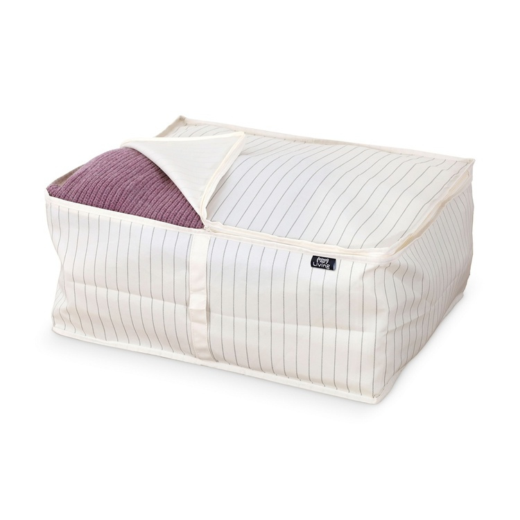 Soft Storage Box, TIVOLI COLLECTION, 55 x 45 x H 25 cm, Off White in the group Storage / Storage boxes at SmartaSaker.se (40850)