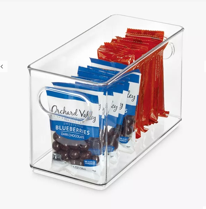 Storage Box, Stackable, THE HOME EDIT NARROW PANTRY BIN, 25,4 x 12,4 x H15,2 cm ,Clear in the group Storage / Storage boxes at SmartaSaker.se (40853)
