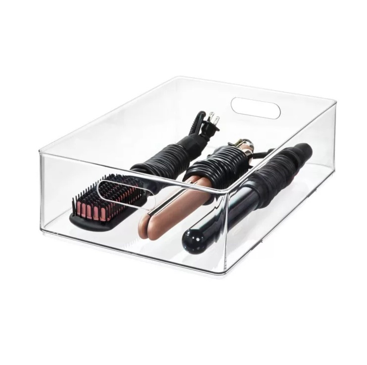 Storage Box, THE HOME EDIT ALL PURPOSE BIN, 25,4 x 38,1 x H10,8 cm, Clear in the group Storage / Storage boxes at SmartaSaker.se (40858)