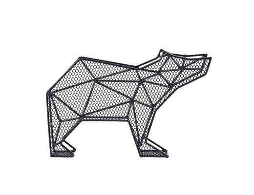 Letter organizer, standing or wall-mounted, BEAR, 25 x 7,7 x H 15,6 cm, black in the group Storage / Hallway storage / Hooks and hangers at SmartaSaker.se (40870)