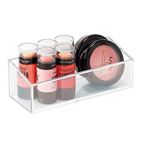 Storage Box, COUNTER TOP ORGANISER, 15 x 6 x H 5 cm, Clear in the group Storage / Bathroom storage / Makeup storage at SmartaSaker.se (40874)
