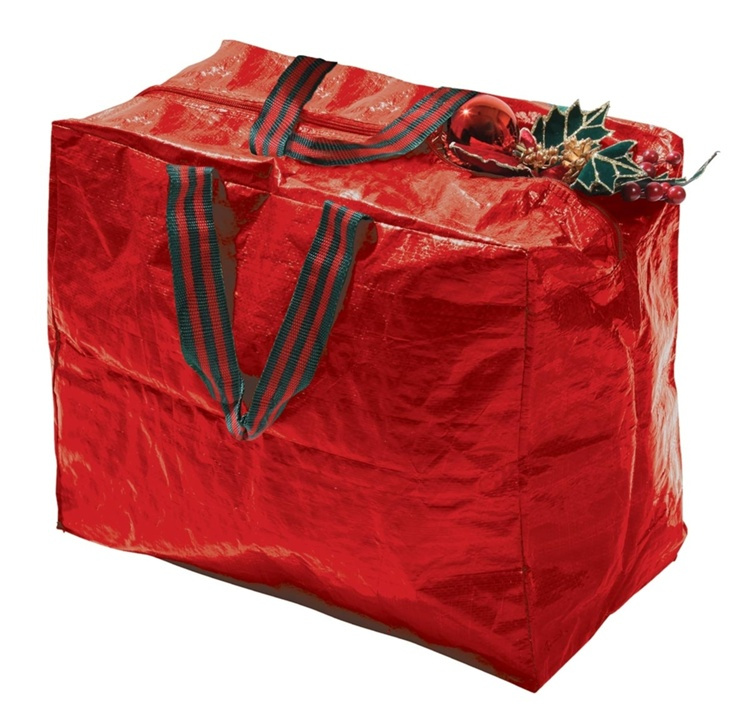 Storage bag, DECORATION STORAGE BAG, 46 x 25 x H 38 cm, Red in the group Storage / Storage room and garage / Storage bags at SmartaSaker.se (40891)