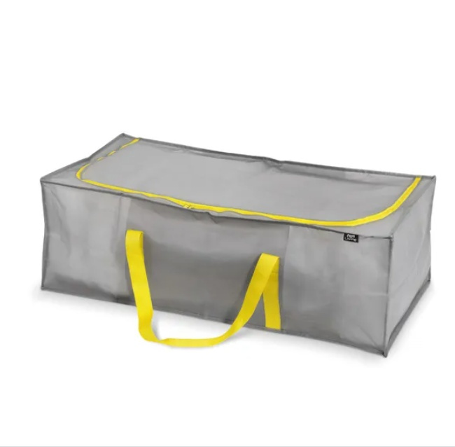 Multipurpose bag, 120 L TAURUS SUPER TOUGH XL, 90 x 45 x H 30 cm, Silver grey / Yellow in the group Storage / Storage room and garage / Storage bags at SmartaSaker.se (40893)
