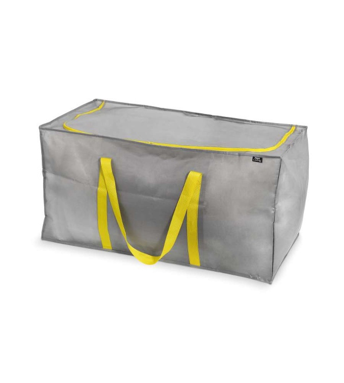 Multipurpose bag, 180 L TAURUS SUPER TOUGH XXL, 90 x 45 x H 45 cm, Silver grey / Yellow in the group Storage / Storage room and garage / Storage bags at SmartaSaker.se (40894)
