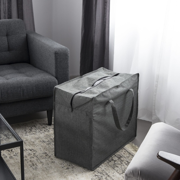 Storage bag, BIGSO SOFT STORAGE, 60 x 30 x H50 cm, Grey in the group Storage / Storage room and garage / Storage bags at SmartaSaker.se (40896)