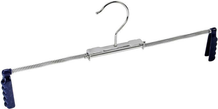 Hangers for Trousers, Set of 2, BLUE STRETCHER, Silver / Blue in the group Storage / Wardrobe storage at SmartaSaker.se (40902)