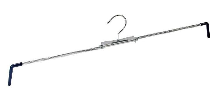 Hangers for Skirts, Set of 2, BLUE STRETCHER, Large 29 - 50 cm, Silver / Blue in the group Storage / Wardrobe storage / Hangers and hooks at SmartaSaker.se (40903)