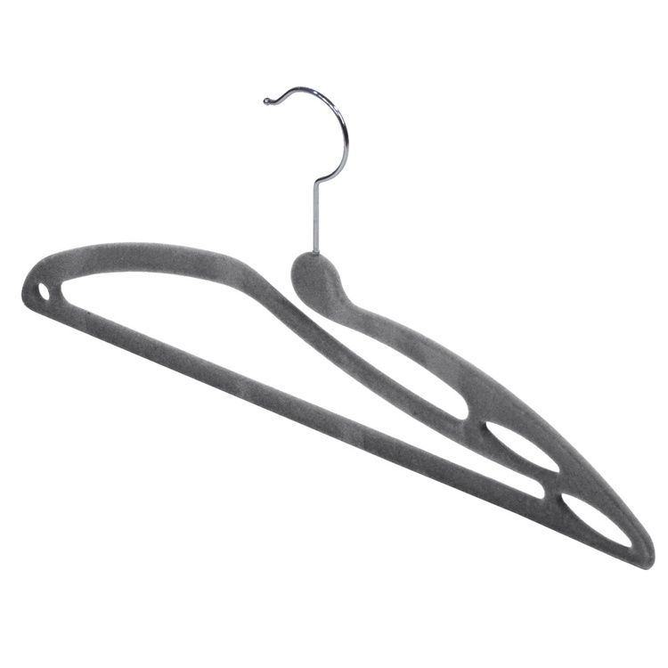 Hangers for T-shirts, 3 pcs, NO STRETCH HANGER, 41 cm, Grey in the group Storage / Wardrobe storage / Hangers and hooks at SmartaSaker.se (40904)
