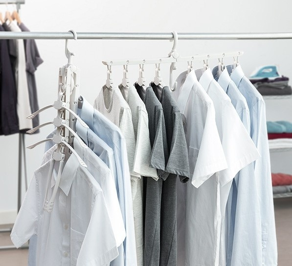 Hangers HANG IT 8-in-1 HANGER, Grey in the group Storage / Wardrobe storage / Hangers and hooks at SmartaSaker.se (40917)